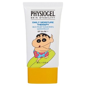 피지오겔 짱구 데일리 모이스처 테라피 마일드 릴리프 워터프루프 썬스크린 SPF50+ PA++++, 1개, 40ml