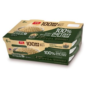 양반 100% 현미밥, 130g, 6개
