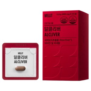 웰릿 정품 알클리버 렉스클리버, 14정, 1개