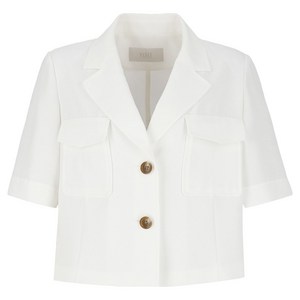 비지트인뉴욕 여성용 스티치 포켓 크롭 자켓 VA5JK90