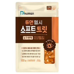 듀먼 강아지 헬시 소프트 트릿 눈가반짝, 연어, 100g, 1개