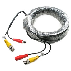 컴스 CCTV BNC DC 5.5 전원 케이블 검정 15m