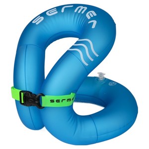 리버폭스 아동용 넥넥베어 물놀이 넥링 튜브 50kg, 36 x 40 cm, 블루, 1개