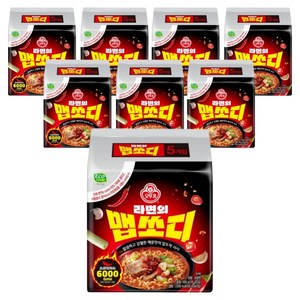 오뚜기 라면의 맵쏘디 120g, 40개, (5개입 X 8팩)
