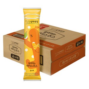 상하목장 얼려먹는 아이스크림 귤 배, 85ml, 24개