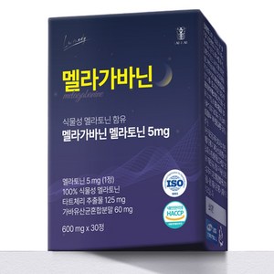 랩온랩 멜라가바닌 식물성 멜라토닌 5mg, 30정, 1개