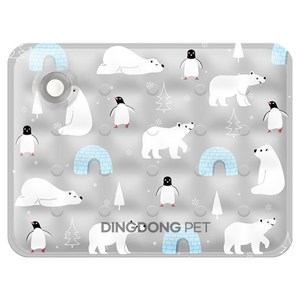딩동펫 반려동물 애니멀 아이스 쿨매트, 그레이, M(50 x 40 ..., 1개