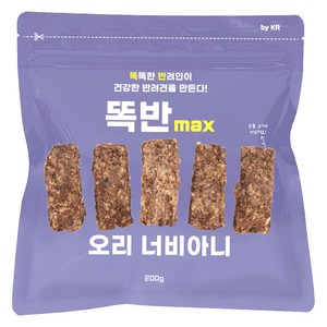 똑반 강아지 수제간식, 200g, 오리 너비아니, 1개