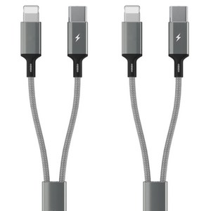 모조리 C타입-8핀 스카이제타 2라인 고속 충전 멀티케이블