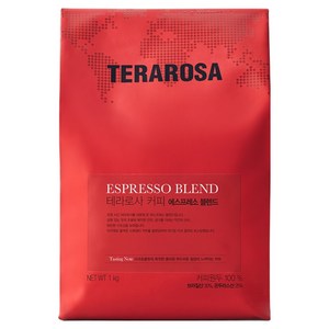 테라로사 에스프레소 블렌드, 홀빈(분쇄안함), 1kg, 1개