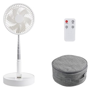 컴스 애니게이트 휴대용 선풍기 접이식 무선 스탠드+전용파우치+리모컨