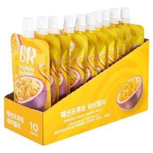 배스킨라빈스 얼려먹는 패션프루트 워터젤리 10개입, 1L, 1박스