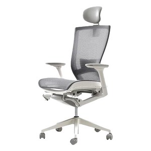 일룸 아이핏 에어 사무/학생용 메쉬 의자, 그레이, 670 x 565 x 1075~1130 mm