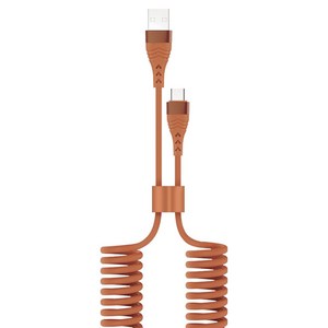 스마텍 A타입-C타입 USB 초고속 충전 스프링 케이블 STCB-S1 UC