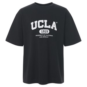 UCLA 남녀공용 베이직 빅로고 반팔 티셔츠