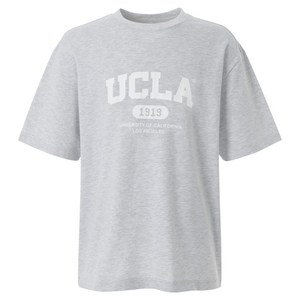 UCLA 남녀공용 베이직 빅로고 반팔 티셔츠
