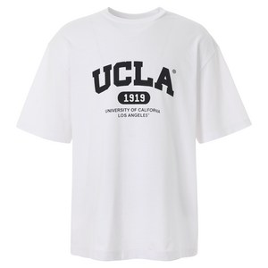 UCLA 남녀공용 베이직 빅로고 반팔 티셔츠