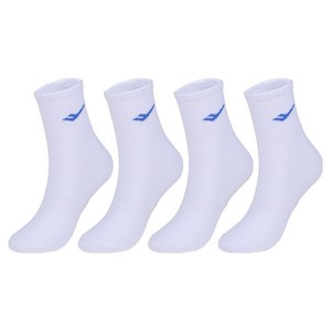 프로스펙스 남성용 컬러로고 중목 스포츠양말, L(255~280m..., 블루, 4개