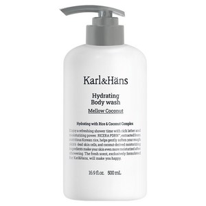 칼앤한스 하이드레이팅 바디워시 멜로우 코코넛, 500ml, 1개