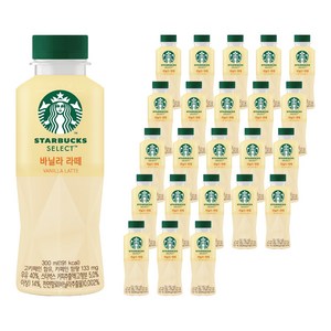 스타벅스 셀렉트 바닐라 라떼, 300ml, 24개