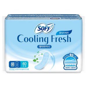 쏘피 쿨링프레쉬 팬티라이너, 롱, 40개입, 1세트