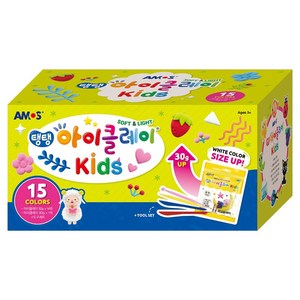 아이클레이 탱탱 유아용 50g x 14종 + 흰색 80g + 도구 세트 780g, 혼합색상, 1개