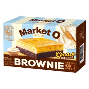 마켓오 브라우니 크림치즈 12p, 240g, 1개