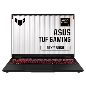에이수스 TUF 게이밍 A16 JaegerGray 약 16인치에 해당함, 라이젠7, 512GB, 16GB, Free DOS, 2025.05