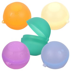 재사용가능 목욕 실리콘 워터팡 물풍선 6cm, 랜덤발송, 5개