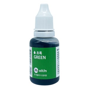 엘틴 푸드칼라 식용색소 진한 초록, 20g, 1개