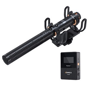 코미카 카메라 스마트폰 겸용 지향성 샷건 무선마이크