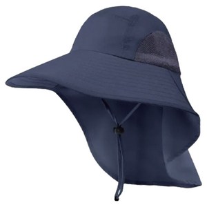 오웨니 스포츠 자외선 차단 햇빛 가리개 모자, 딥네이비, FREE(챙길이 1..., 1개
