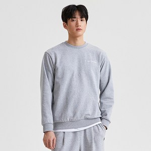 뉴발란스 남성용 유니 에센셜 백로고 세미 오버 핏 맨투맨 NBNCFB0023