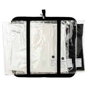 르플렉스 라운드메쉬 자외선 차단 마스크 + 파우치 세트, 화이트2 + 블랙2, FREE, 1세트