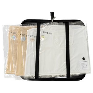 르플렉스 라운드메쉬 자외선 차단 마스크 + 파우치 세트, 화이트2 + 스킨2, FREE, 1세트