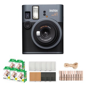 인스탁스 미니41 즉석카메라 + 미니필름 100p + 종이액자 + 나무데코 세트
