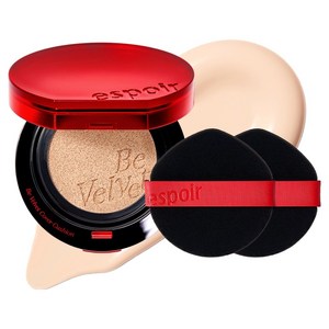 에스쁘아 비벨벳 커버 쿠션 파운데이션 13g + 퍼프 2p 세트, 13호 포슬린, 1개