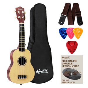 나푸아 입문용 우쿨렐레 초보 패키지 세트 NU330S N