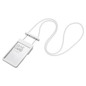 모던앳 길이조절 목걸이 사원증 케이스, 화이트, 1개