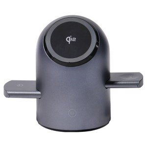 아라리 Qi2 3 in 1 맥세이프 마그네틱 자동 회전 거치대 파워M 터치 무선충전기 15W