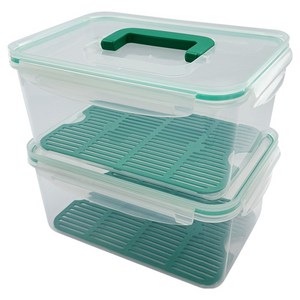 나누담 야채 과일 수박 물빠짐 트레이 밀폐용기