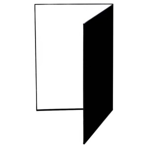 올이즈유 반사카드 반사판 화이트 블랙 A3