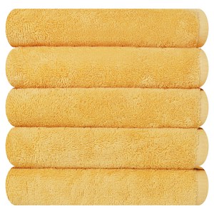 송월타월 뉴 데일리 소프트볼륨 40 수건 200g 코마사, 노랑, 5개