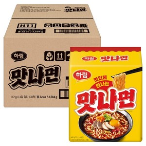 하림 맛나면 112g, 32개, (4개입 X 8개입 X 1박스)