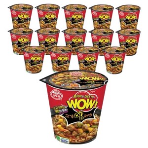 오뚜기 와우 고기열라면 컵 80g, 15개