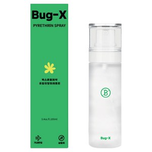버그엑스 여행용 진드기 살충제, 100ml, 1개