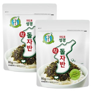 지도표성경 참돌자반 김, 80g, 2개