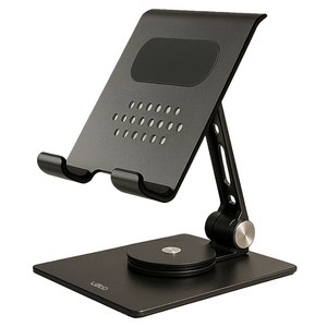 레토 접이식 회전 스틸 태블릿 거치대 대형