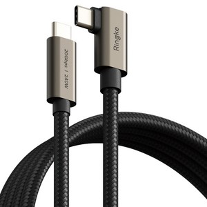 링케 C타입-C타입 240W Gen 2X2 90도 초고속 충전 케이블
