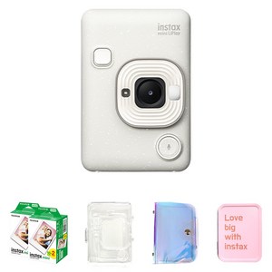 인스탁스 미니 리플레이 미스티화이트 C타입 + 미니필름 40p + 투명케이스 + 홀로그램앨범 + 틴케이스 세트